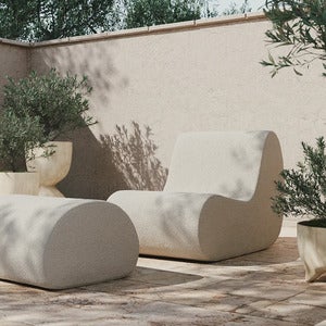 Rouli Pouf Pure Bouclé Off-white