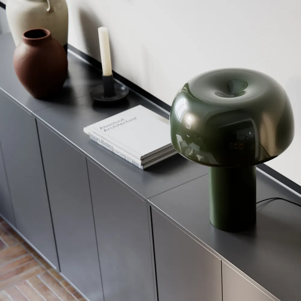 Lean on Me bordlampe Mørkegrøn