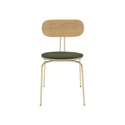 Curious Spisestol Eg/Messing Racing Green