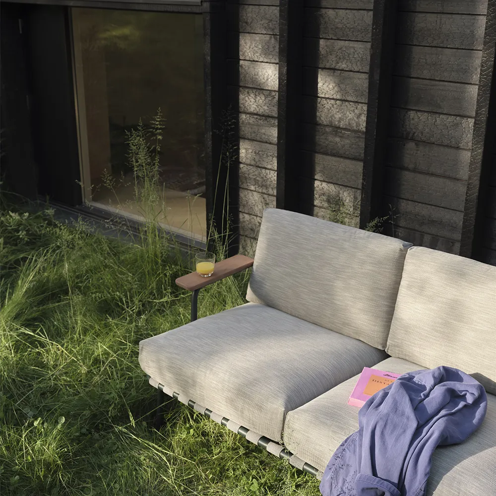 Settle 2-personers sofa Ribbed Weave 2/Dark Green 