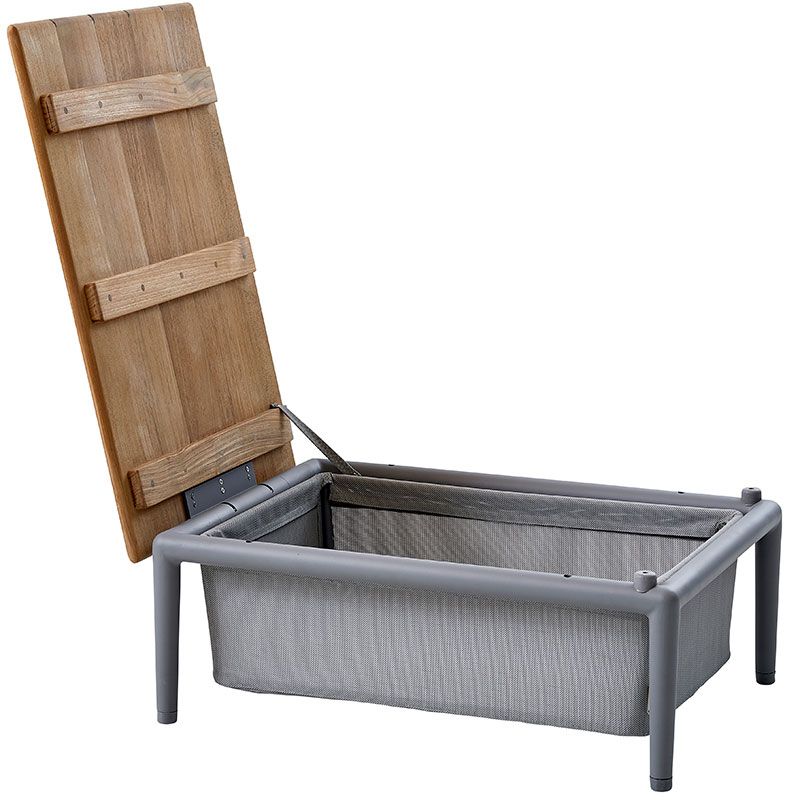 Conic Box bord lysegrå