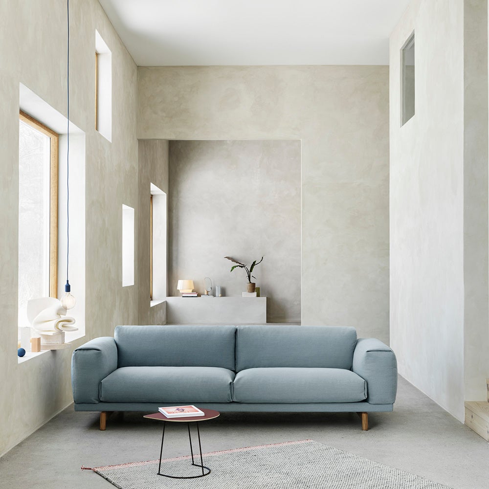 Rest Sofa 2-personers - Metalbase/Hearth6/Sort