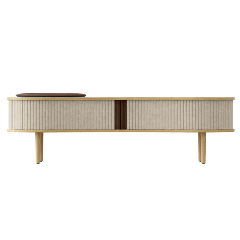 Audacious TV-bord Eg/White Sands