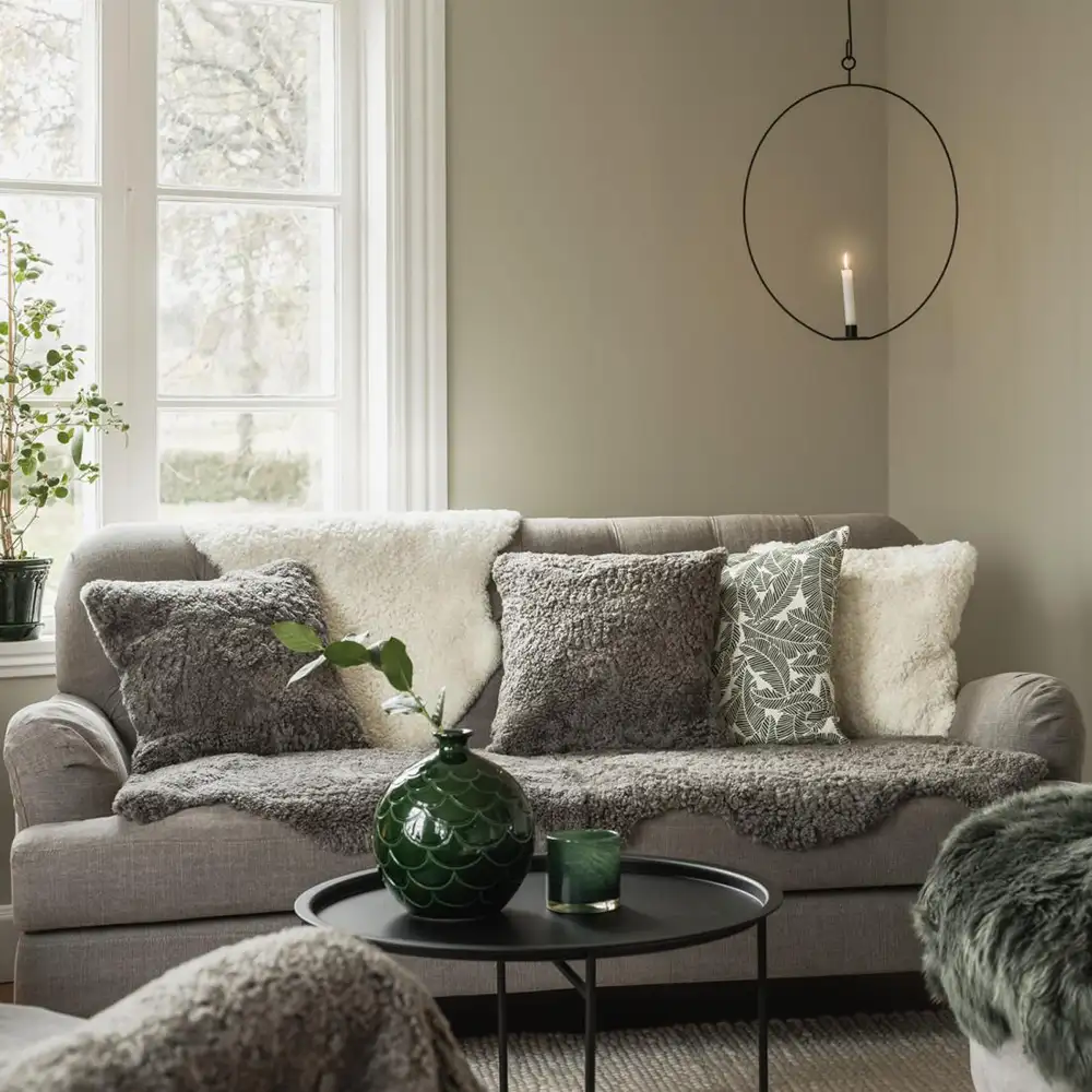 Curly Fåreskind 60x180 cm Natural grey