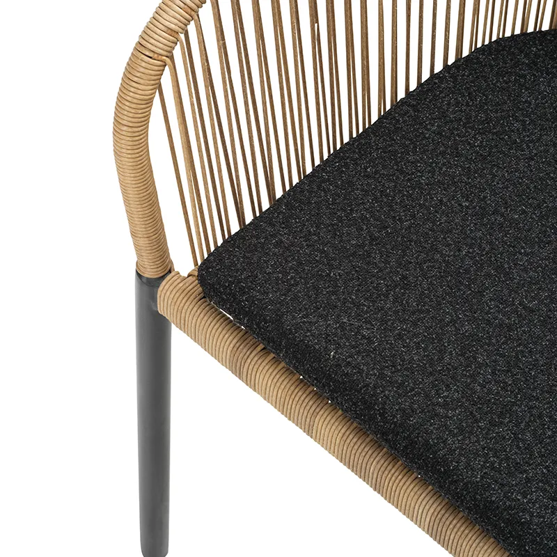 Delta stol    Antracit / Natural Wicker / Teddy Black