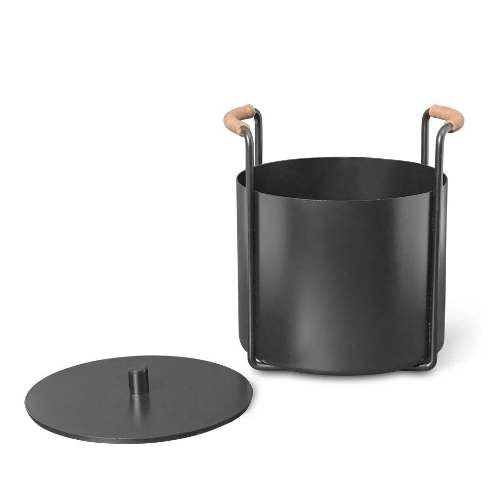 Ferm Living Port optænding- og askespand Black