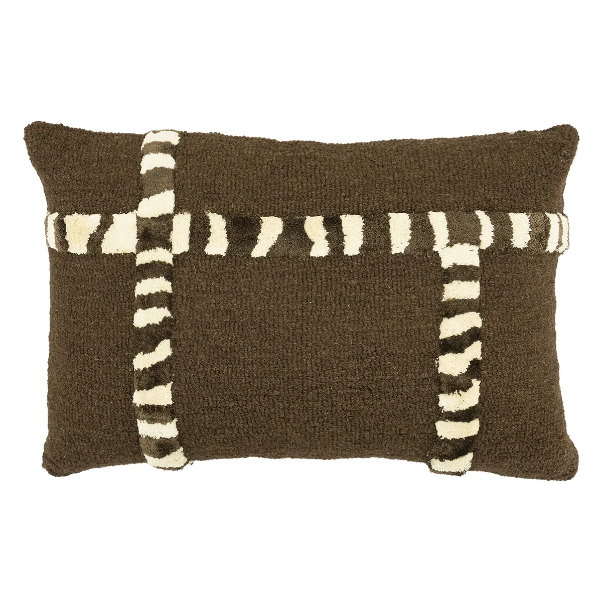 By-Boo, Pyntepude StripeScape 40x60 cm Brown
