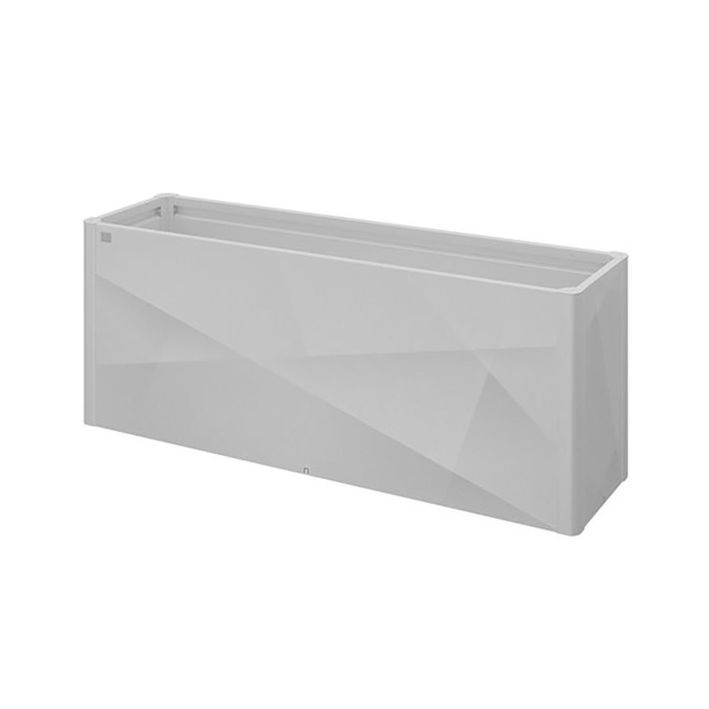 Dyrkningsbed 2 x 0,5 X-Design metallic 
sølv