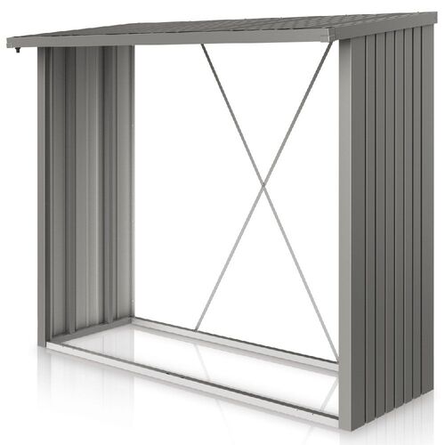 Woodstock brændelager 230 cm mørkegrå