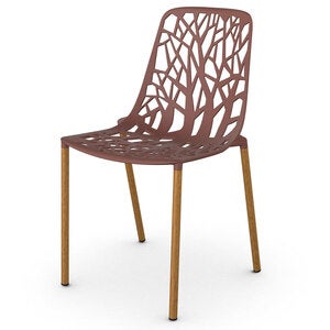 Forest Spisebordsstol Iroko/Terracotta
