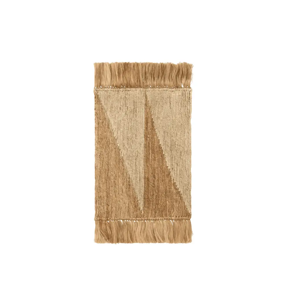 Ferm Living, Studie tæppe 50 x 70 cm - Natur/Off-white