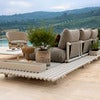 Sticks sofa m/chaiselong Alu/sand