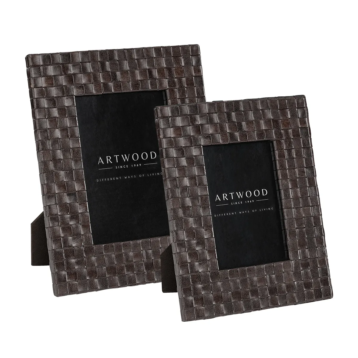 Rammer i læder Fuego 2-pak Deep brown