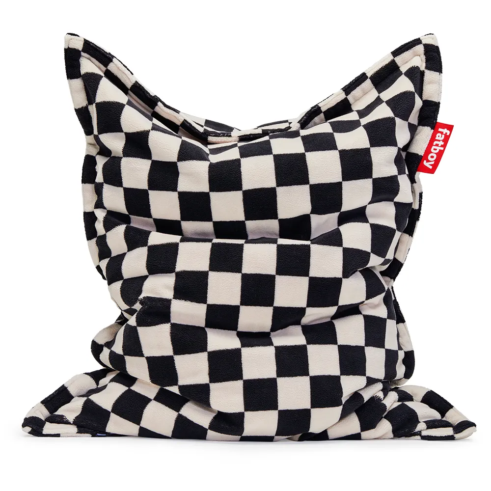 Fatboy, Original slim teddy Sækkestol chess black ecru