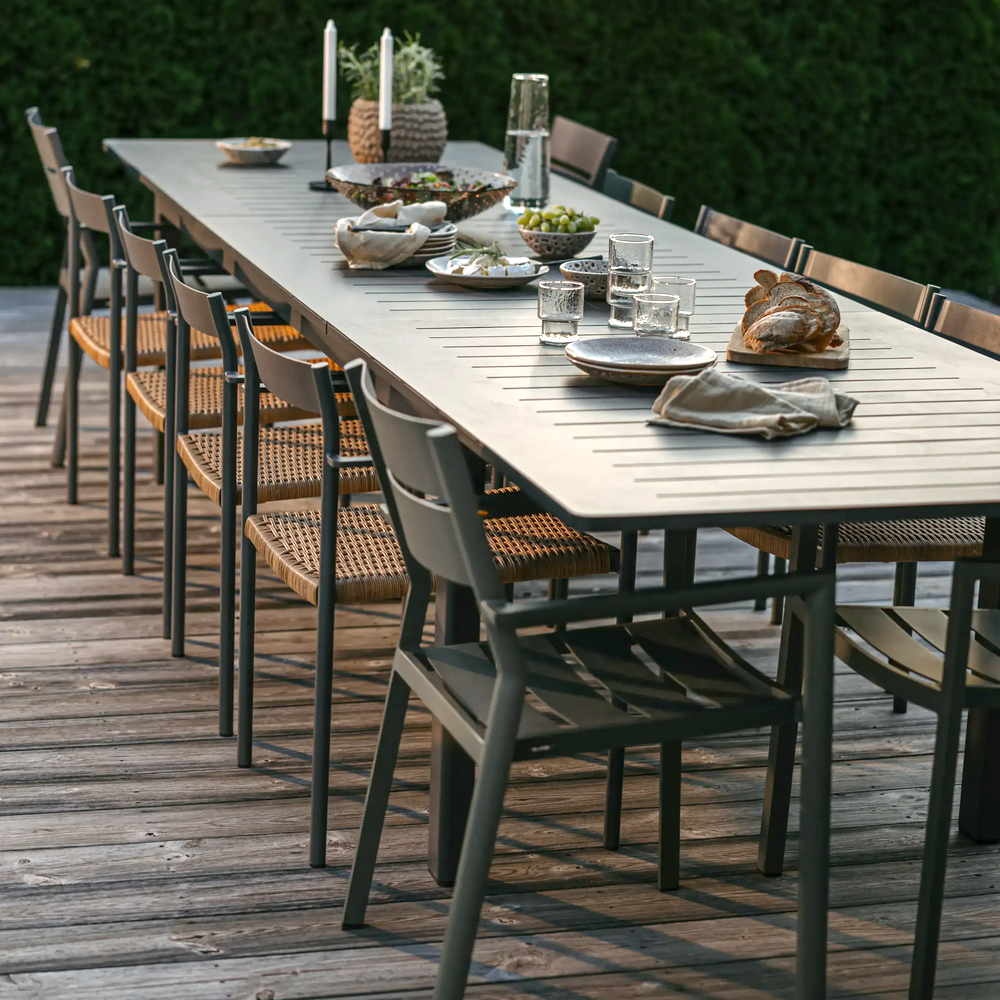 Lomma Spisebord 100x260-380 cm Antracitt