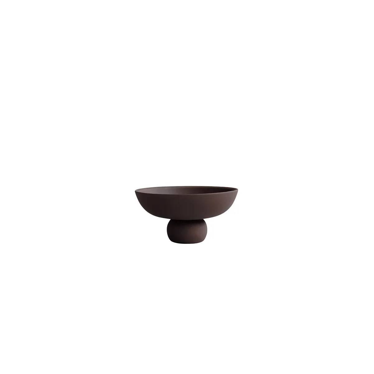 101 Copenhagen, Håndmalet dekorationsskål Baburu Mini Chocolate Brown Ø 20 cm