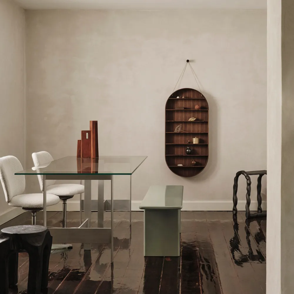 Oval Dorm Reol - Smoked Oak