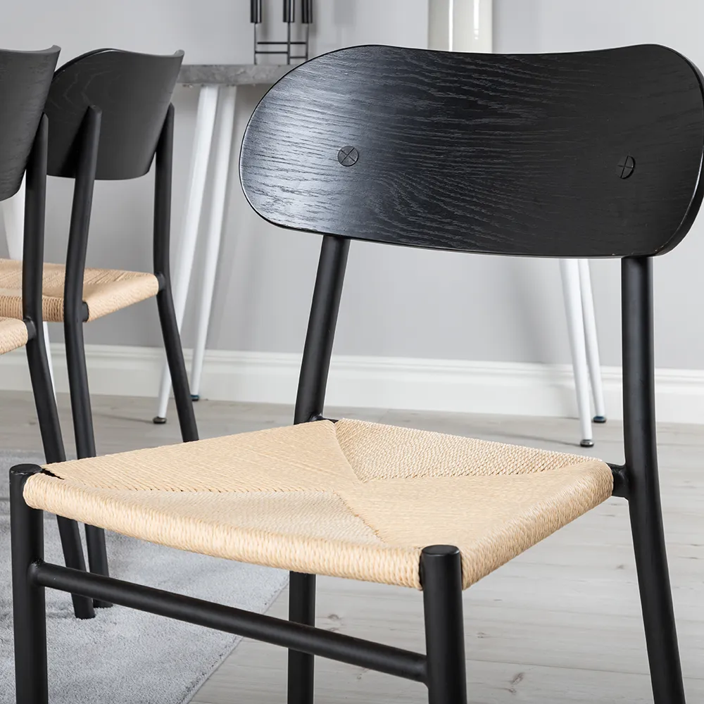 Polly spisebordsstol natur 2-pak