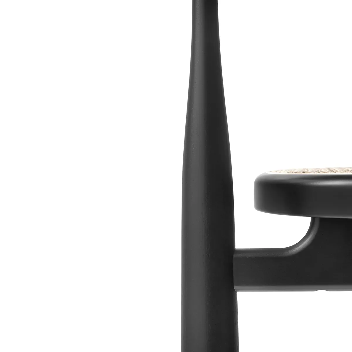 Spisebordsstol Bukowski Rattan Black med armlæn