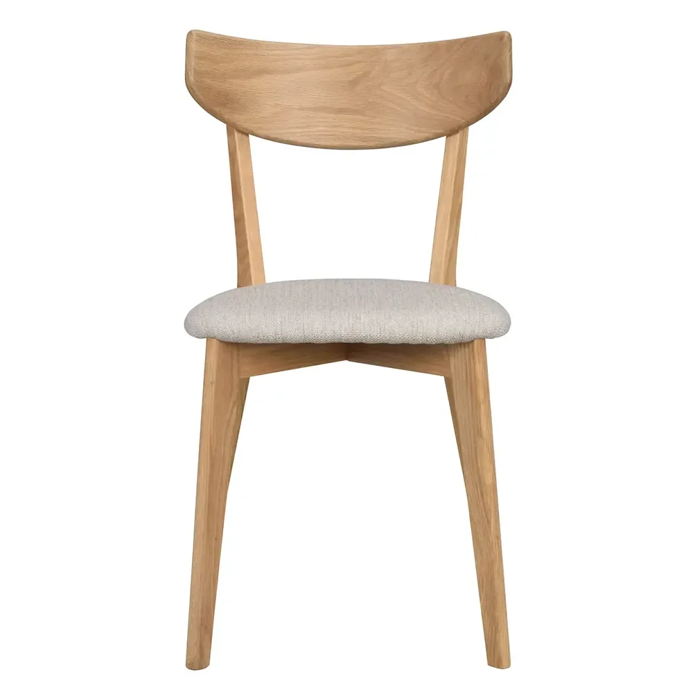 Rowico Home, Ami spisebordsstol eg/grå-beige stof