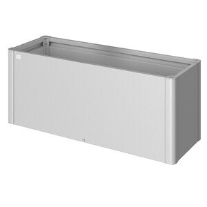 Belvedere plantebed midi størrelse 150 metallisk sølv