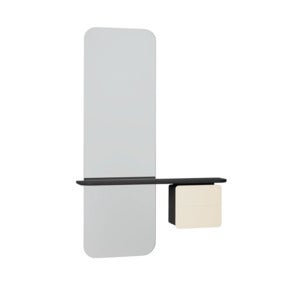 One More Look Spejl sort eg/Pearl White