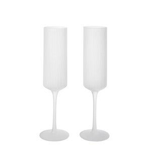 Champagneglas 2-pak Ripple Frosted