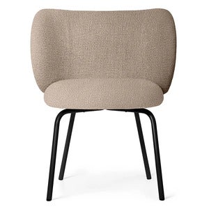 Rico Spisebordsstol Black Bouclé - Sand