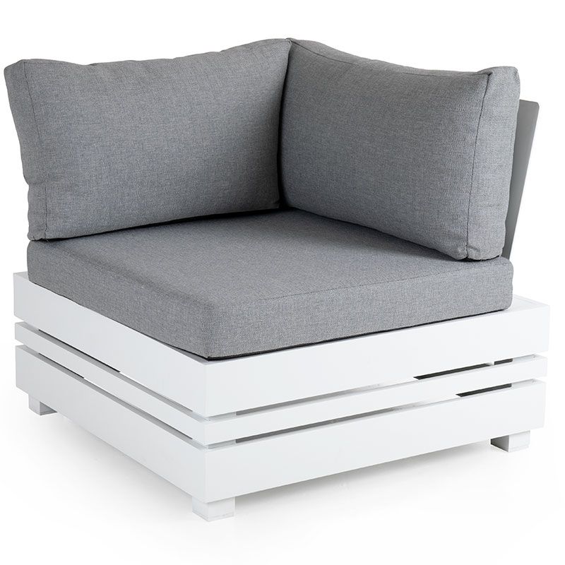 Brafab, Ambon Hjørnedel Hvid/Pearl Grey Brafab