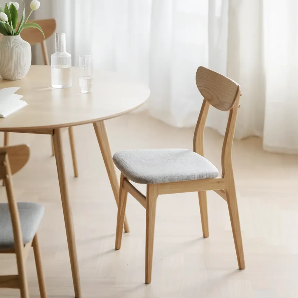 Rodham stol eg/lysegrå