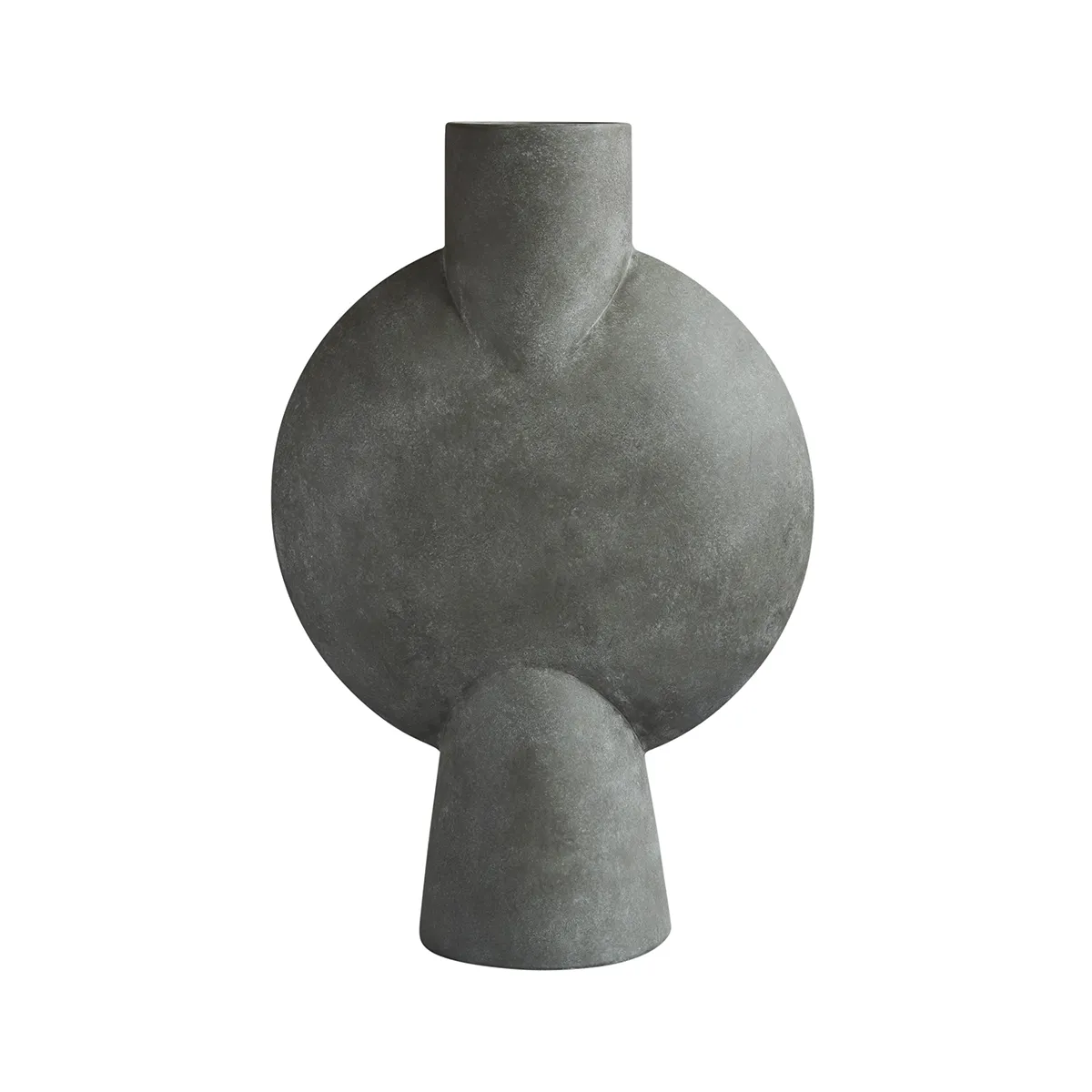 Håndmalet vase Sphere Bubl Hexa Dark Grey H60 cm