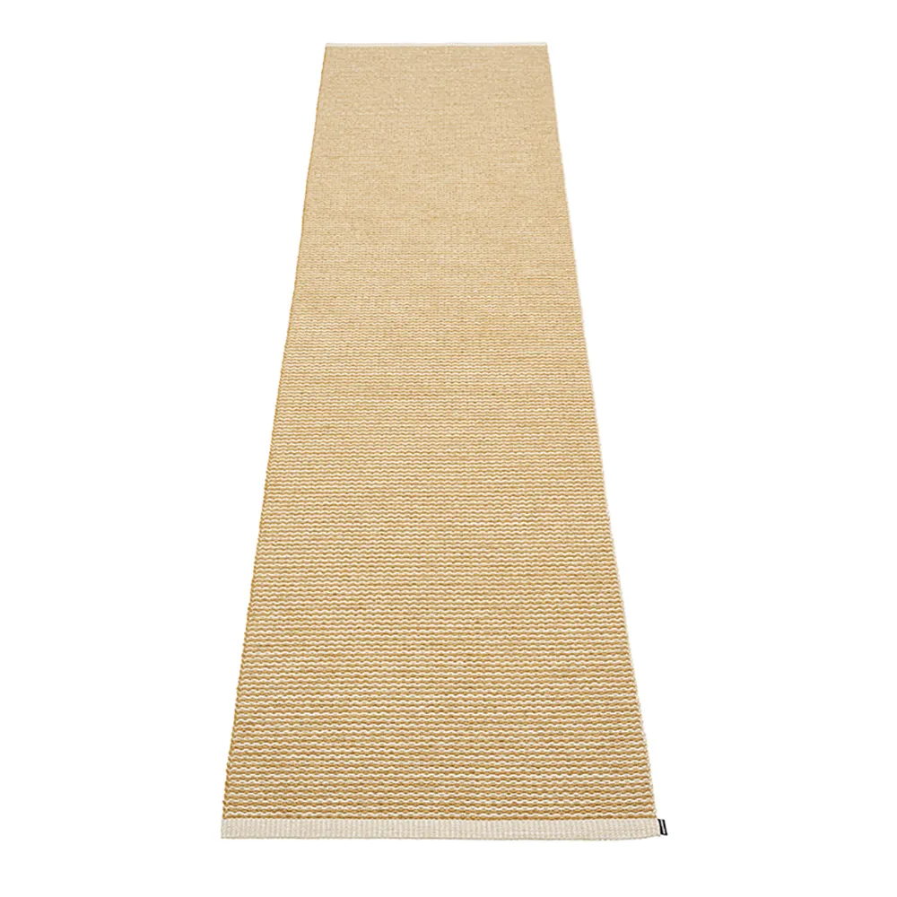 Pappelina, Mono Ochre / Cream tæppe 60 x 250 cm