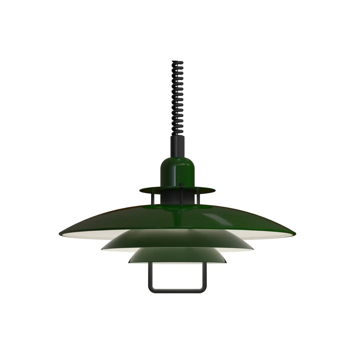 Primus II loftpendel Ø43 cm metal skovgrøn/mat sort