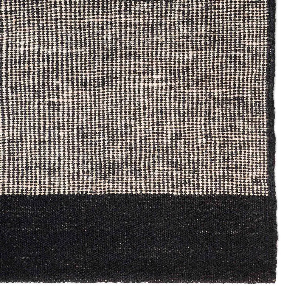 Dots kilim Tæppe 200x300 Black