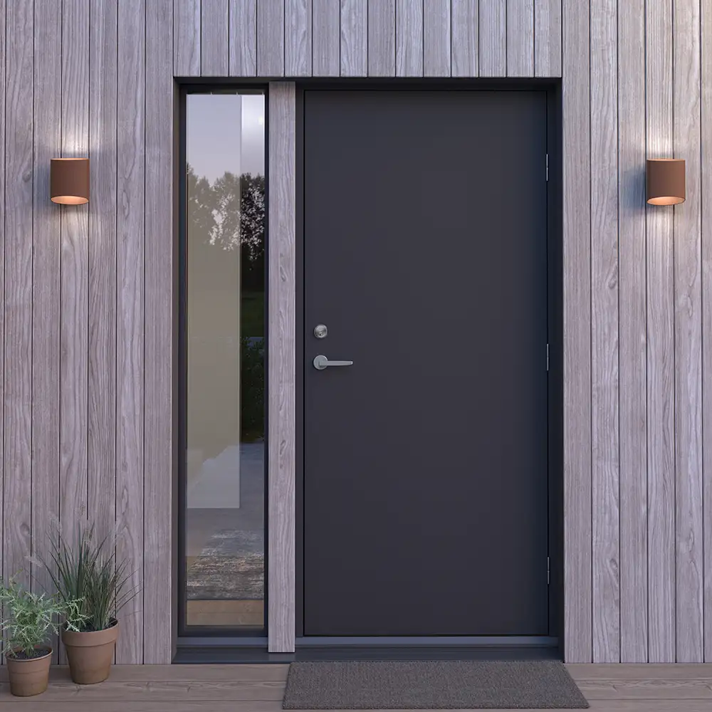 Sinne væglampe IP44 ruststruktur LED