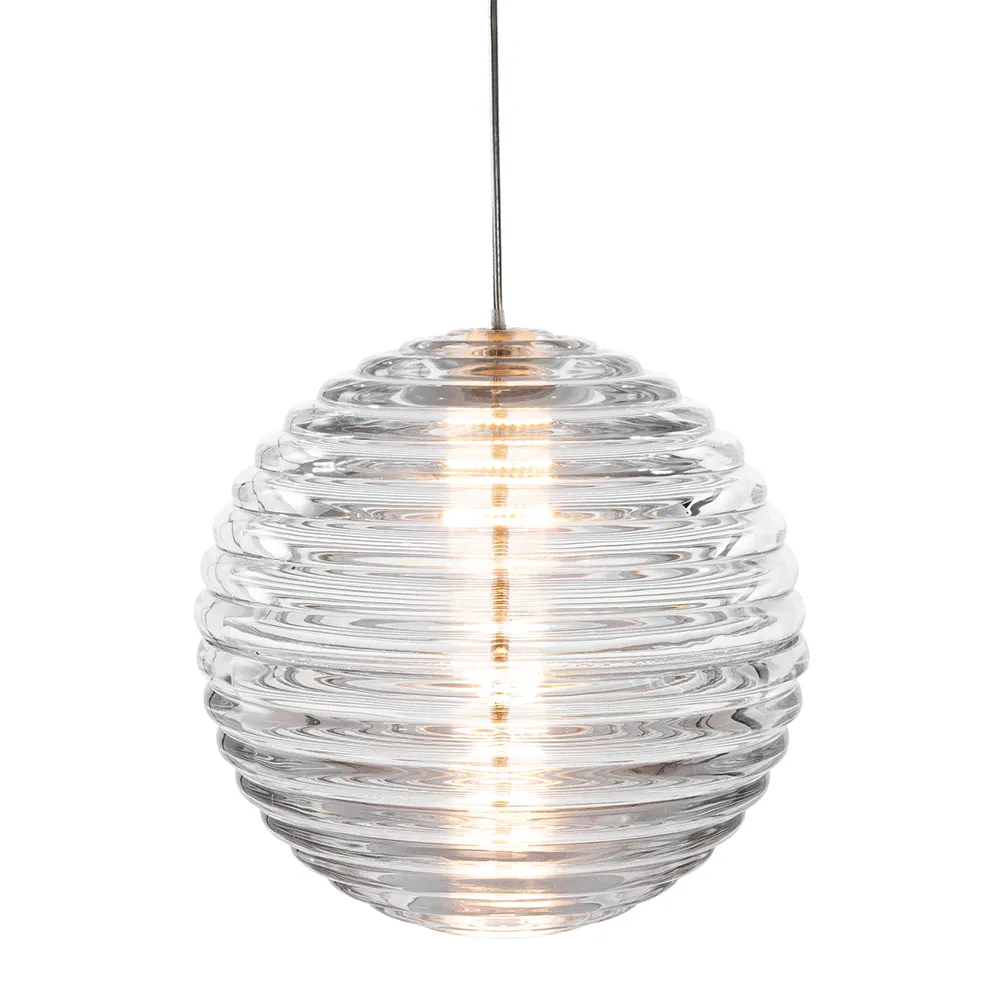Press Pendant Sphere Clear LED