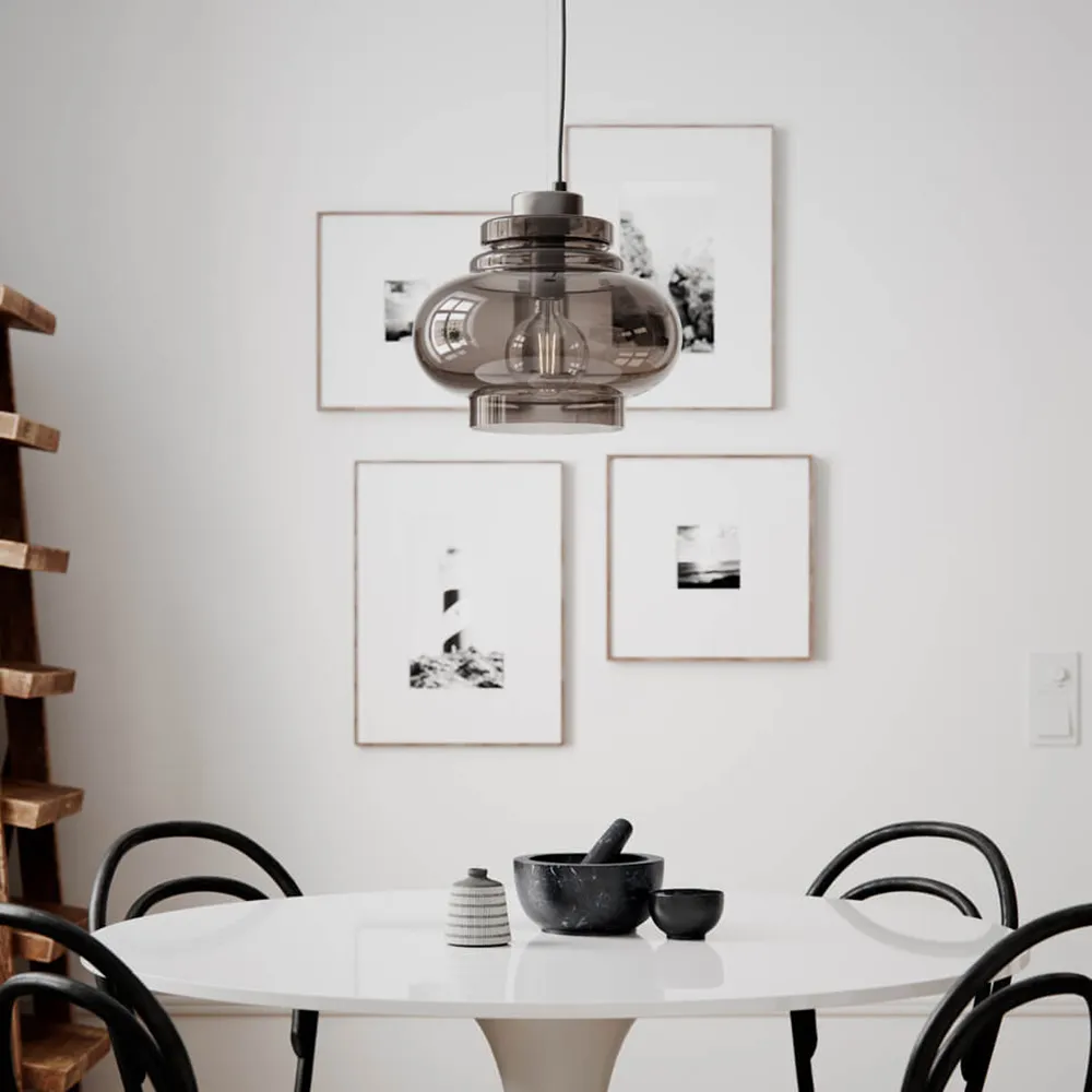 Dolores loftlampe Ø30 cm grå