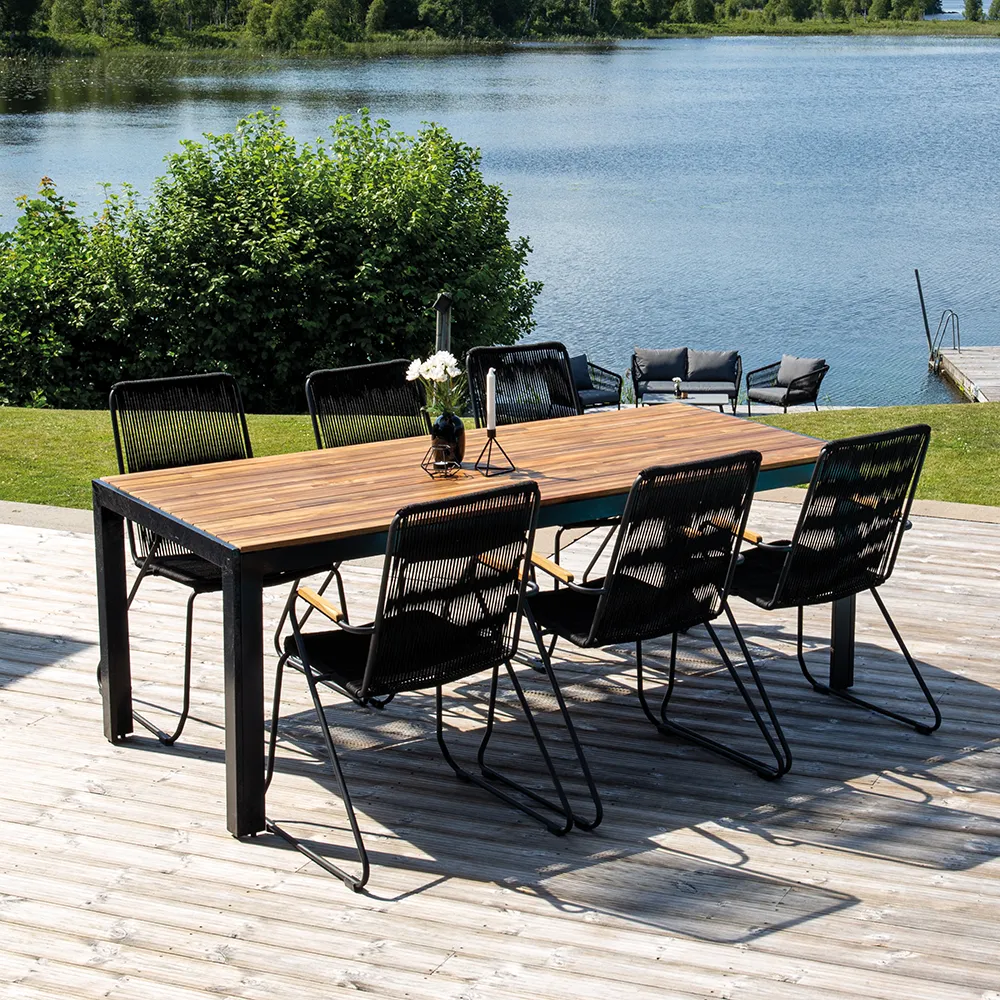 Bois spisebordsstol sort 2-pak 