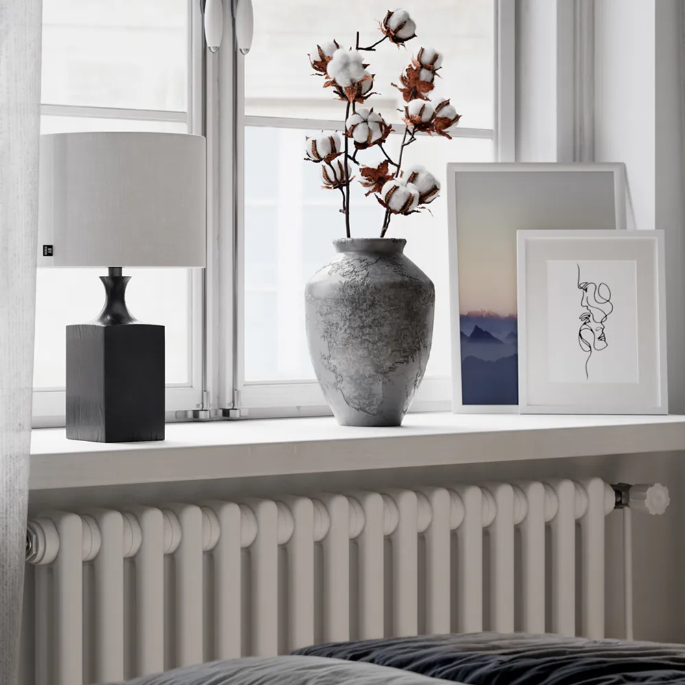 Woody bordlampe H: 42cm sort/hvid