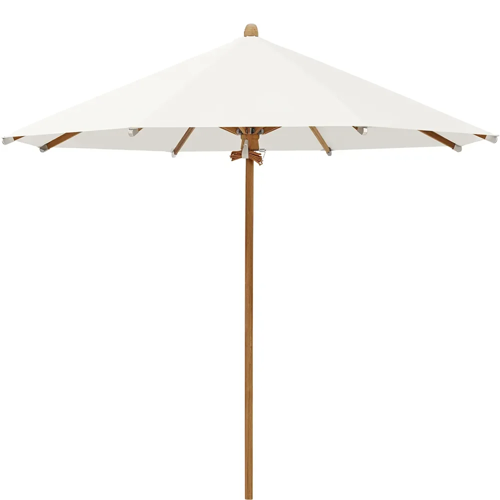 Teakwood parasol 350 cm Kat.4 404 White