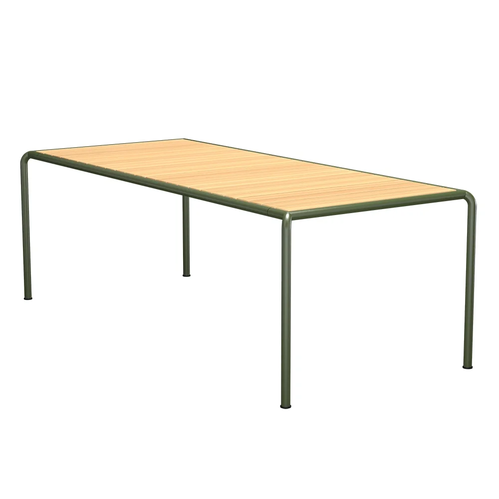 Houe, AVANTI Spisebord 222x98 cm fyrretræ/olivengrøn