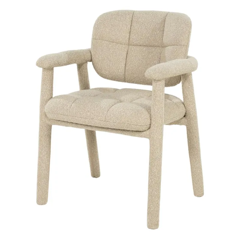 Knox Stol 60x61x81,5 cm Metal & Stof taupe