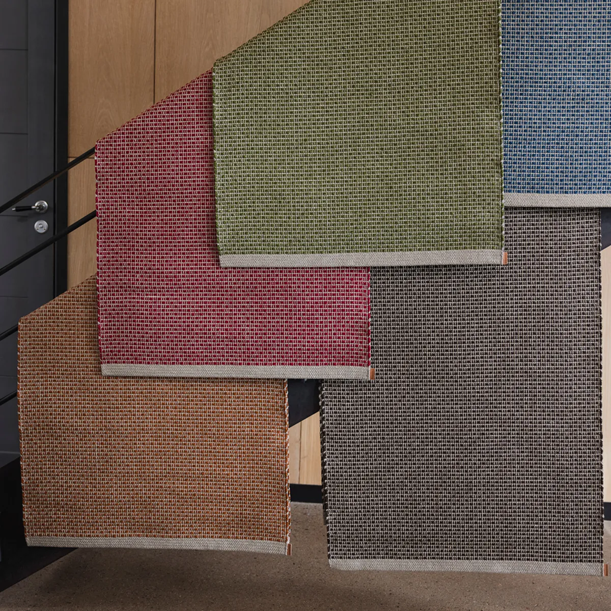 Vaskbar Plastmåtte NILS Dark Brown 70x120 cm