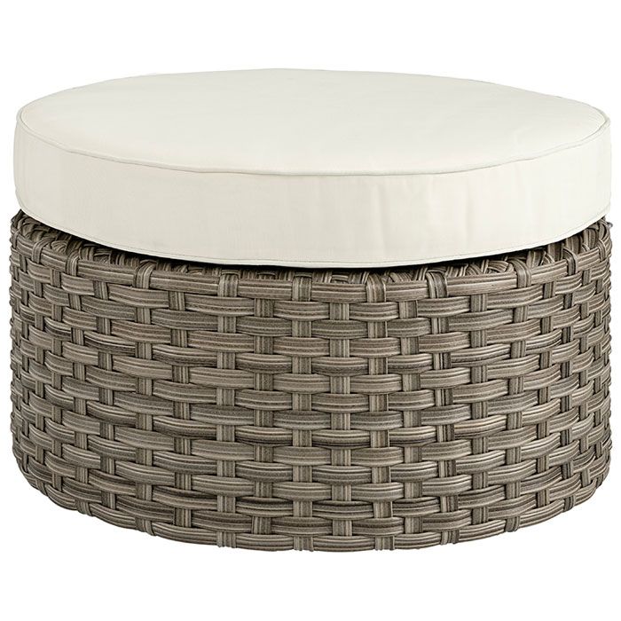Toledo Fodskammel Polyrattan Artwood