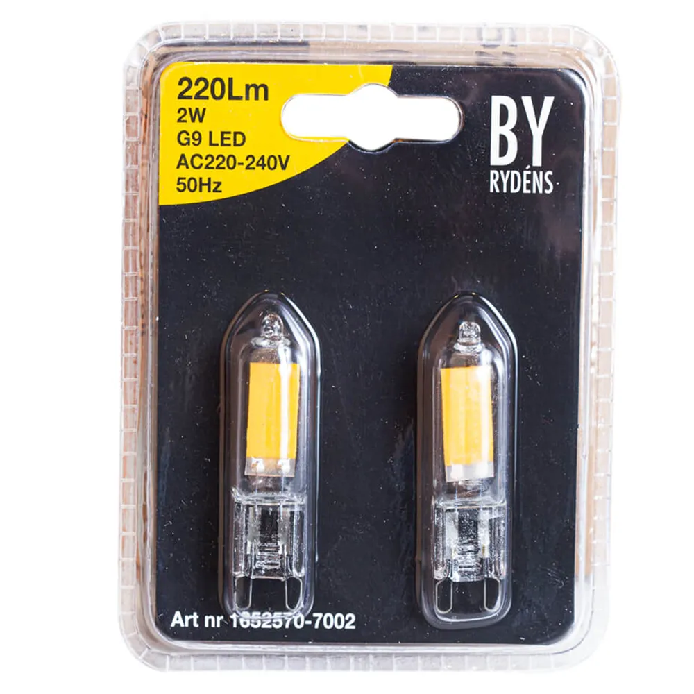 G9 LED dæmpbar 2W 2700K 220Lm 2-pak