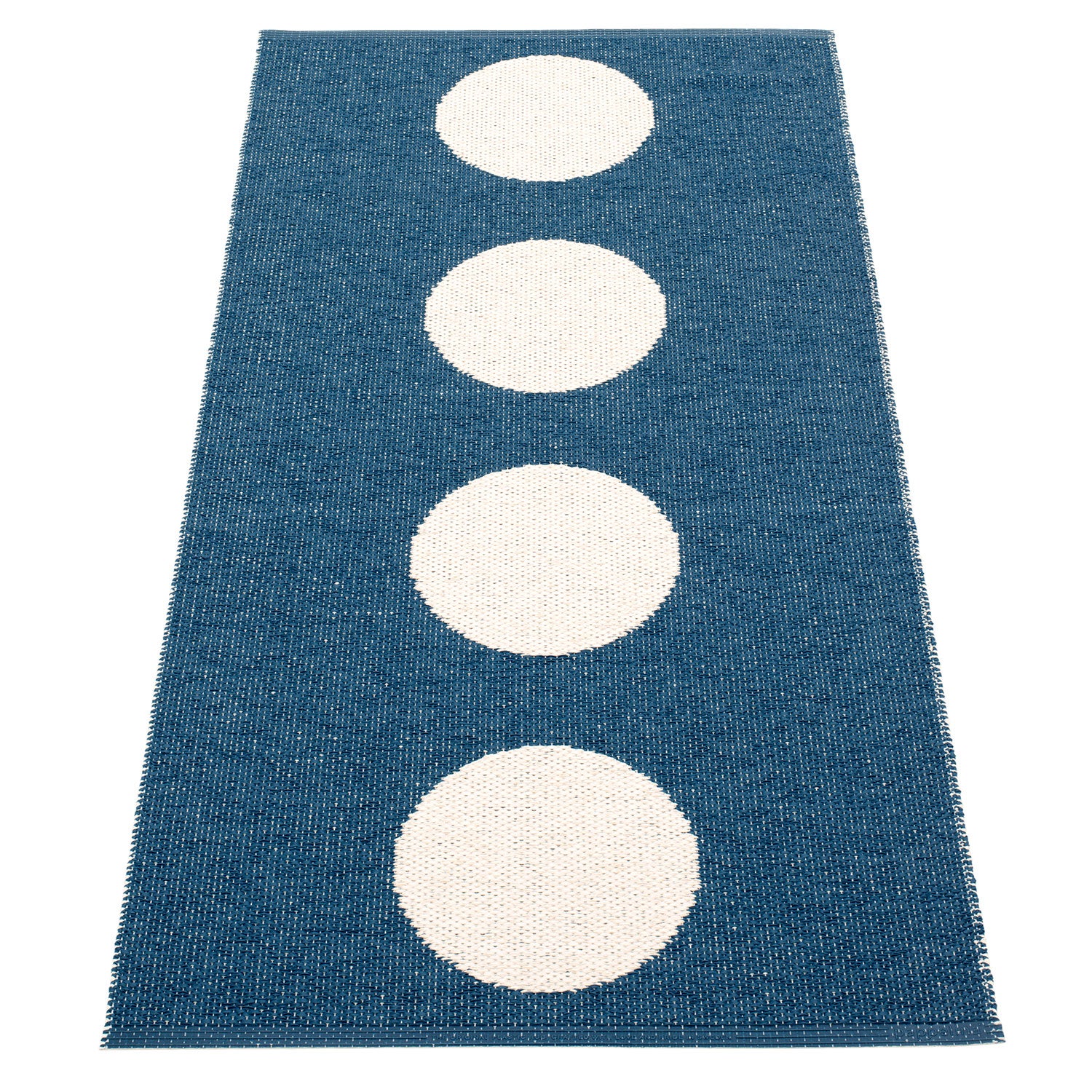 Pappelina, Vera tæppe 70x150 cm ocean blue / vanilla