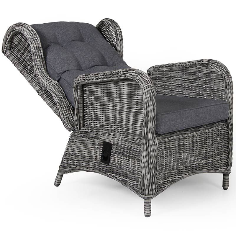 Rosita Positionslænestol Grå/Grå Brafab