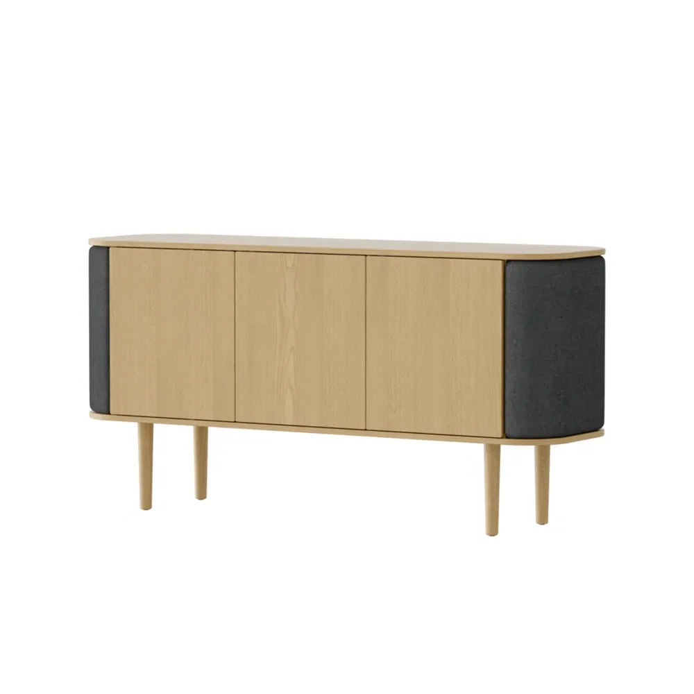 Umage, Treasures skab med 3 låger Eg/Shadow