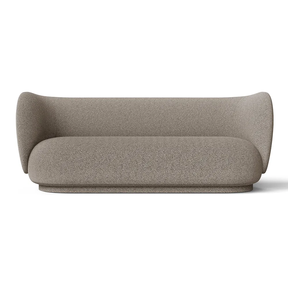 Ferm Living, Rico 3-personers sofa Main Line Flax - Coffee