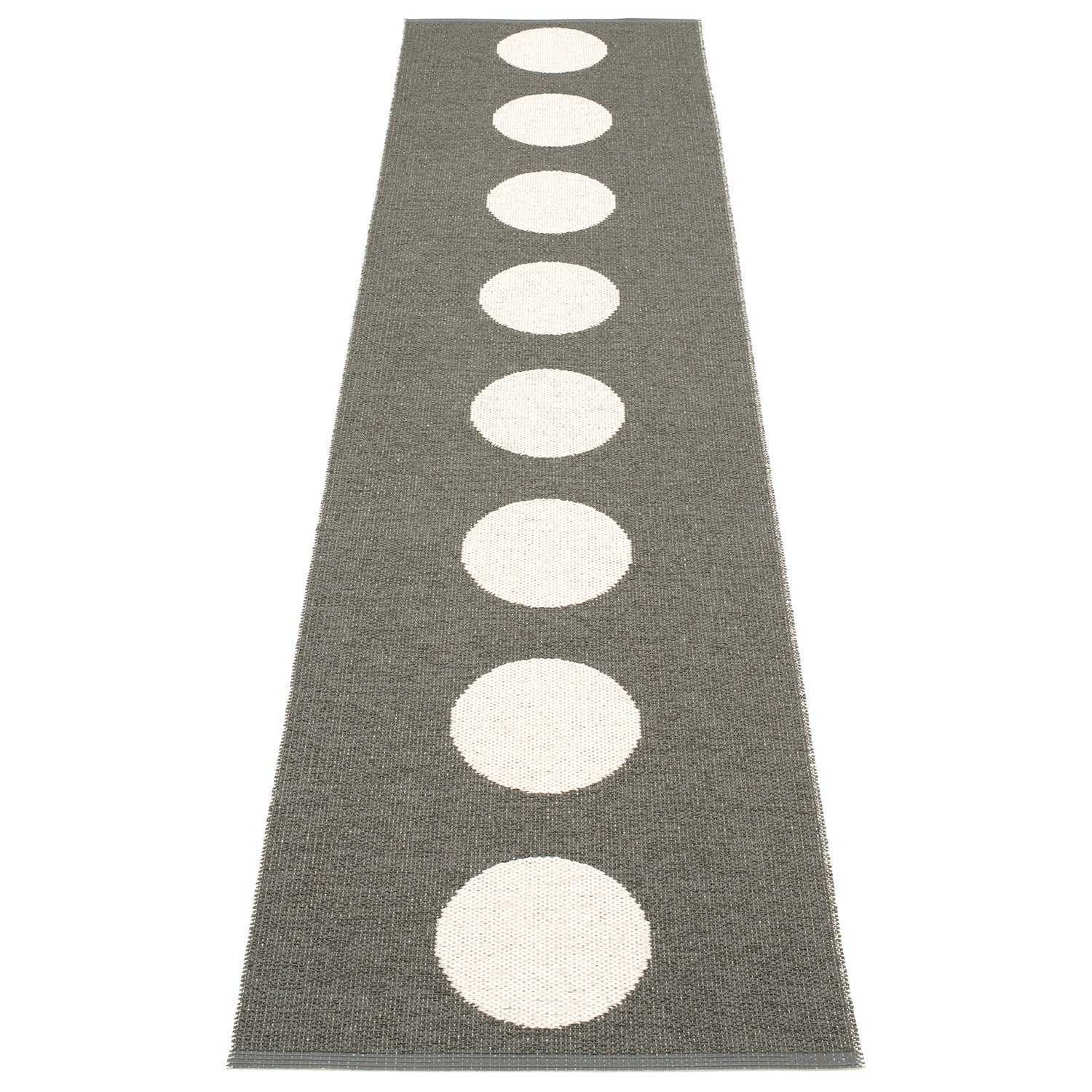 Vera tæppe 70x300 cm charcoal / vanilla 